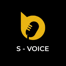 a logo for a company called s voice