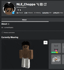 a person named nle choppa is currently wearing a white outfit