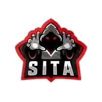 a logo that says sita with a hooded figure