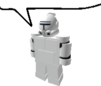 a 3d model of a storm trooper with the letter h on his helmet