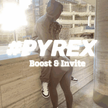 a poster for #pyrex boost & invite