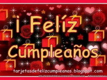 a greeting card with the words feliz cumpleanos on it