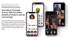 group facetime is available in spring autumn with the added benefits of stickers animaji and memojis