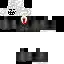 a minecraft skin with a skull on it