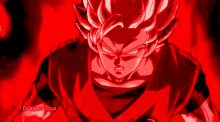 a dragon ball z character with a red background and the words dragon soul on the bottom