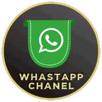 a logo for whatsapp channel with a green icon on a black background