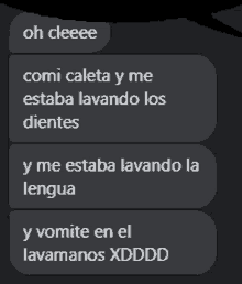 a screenshot of a text message in spanish