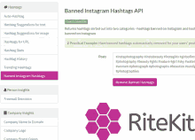 ritekit is a website that allows you to remove banned hashtags on instagram