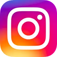 a colorful instagram logo with a white camera in the center