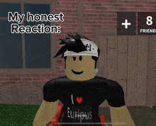 a screenshot of a video game with the words " my honest reaction " on the bottom