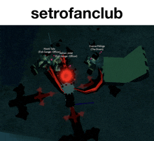 a screenshot of a video game with the words setrofanclub on top