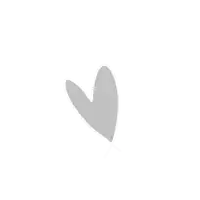 a gray heart is on a white background