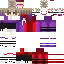 a minecraft skin of a person in a purple and red outfit