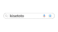 a google search bar with the word kisetoto and a microphone icon .