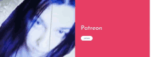 a blurred image of a woman 's face with the word patreon on the bottom