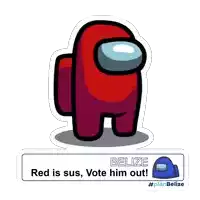 among us red is sus vote him out