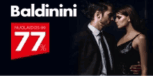 a baldinini ad with a man and a woman