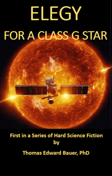 a book cover titled elegy for a class g star