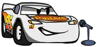 a cartoon drawing of lightning mcqueen from the movie cars