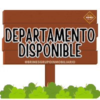 a wooden sign that says departamento disponible