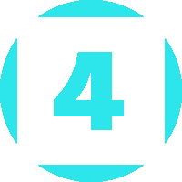 a blue circle with the number 4 in it