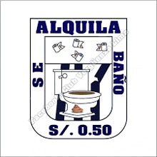 a sign that says alquila bano s / .0.50