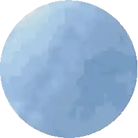 a pixel art drawing of a blue circle with a white background