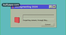 a computer screen that says defragmenting 2020 with a book on it