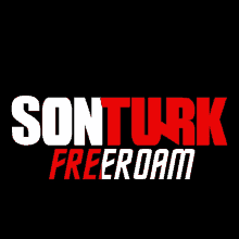 a black background with the words sonturk freeroam in white and red