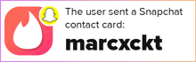 the user sent a snapchat contact card marcxckt