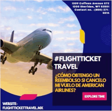 an advertisement for flight ticket travel shows an airplane flying in the sky