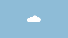 a white cloud on a blue background