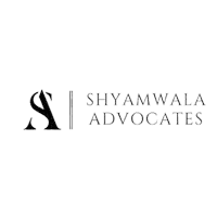 a black and white logo for a company called shayamwala advocates