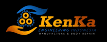 the logo for kenka engineering indonesia manufacture and body repair