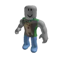 a roblox character is wearing a green shirt with a picture of a dog on it