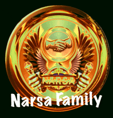 a logo for the narsa family is shown