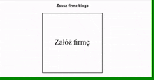 a green check mark in a square with the words zausz firme bingo written in a foreign language .