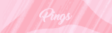 a pink striped background with the word pings on it