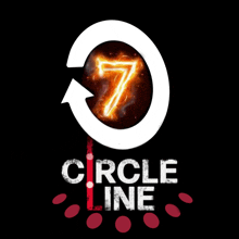 a logo for circle line with a number 7 in the center