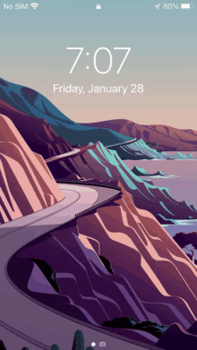 a phone screen shows the time as 7:07 on january 28th