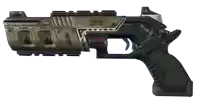 a futuristic gun with the letters sa9 on the side