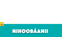 a blue sign that says nihoobaanii on it