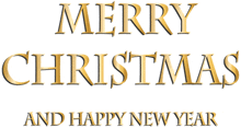 a merry christmas and happy new year greeting card