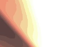 a blurred image of a red , yellow , and orange gradient on a white background .