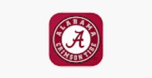 a logo for the alabama crimson tide is shown