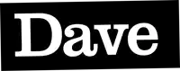 a black and white logo with the name dave on it