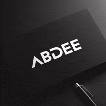 a black business card that says abdee on it