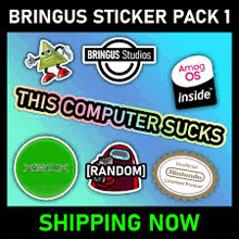 a bringus sticker pack 1 is shipping now