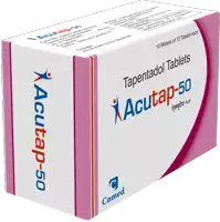 a box of acutap 50 tapentadol tablets by comed