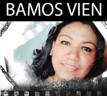 a picture of a woman with the words bamos vien on the bottom